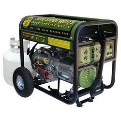 7,000 Watt LP Generator in Black