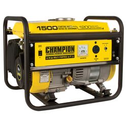 1,200 Watt Portable Generator in Black & Yellow