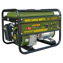 4,000 Watt Gasoline Generator in Black