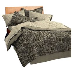 Abaco 7 Piece Bed in a Bag Set in Black & Beige