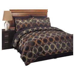 8 Piece Bed in a Bag Set in Brown