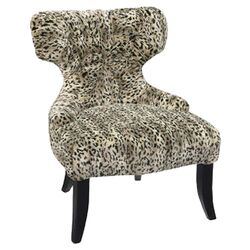 Curves Upholstered Slipper Chair in Tanzania