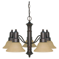 Molly 5 Light Chandelier in Mahogany Bronze Molly 5 Light Chandelier in Mahogany Bronze