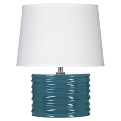 Spin Glow Table Lamp in Azure Green