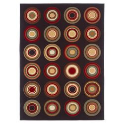 Laguna Charcoal Abstract 5' x 7' Rug