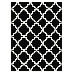 Metro Black Moroccan Tile Rug