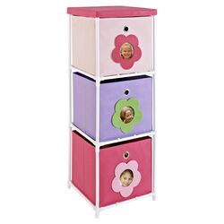 Kids' Toy Storage Bin in Pink & Purple
