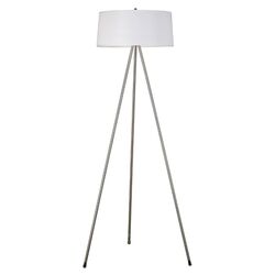 Matt Floor Lamp in Brushed Steel