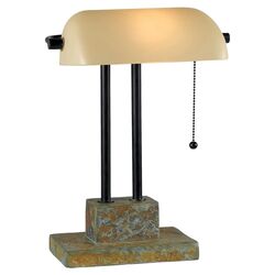 Amy Banker Lamp in Natural Slate