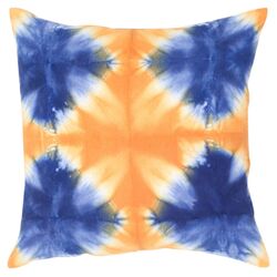 Decorative Pillow in Navy & Orange