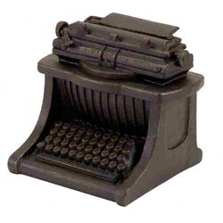 Typewriter Decor in Brown