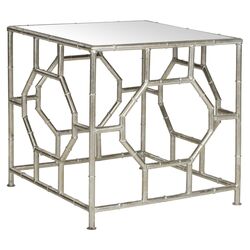 Rory End Table in Silver