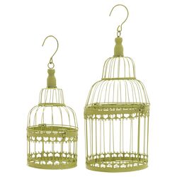 2 Piece Bird Cage Set in Key Lime