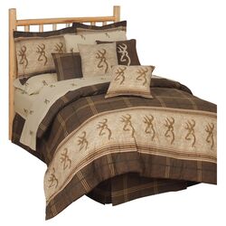 Buckmark Comforter Set in Brown