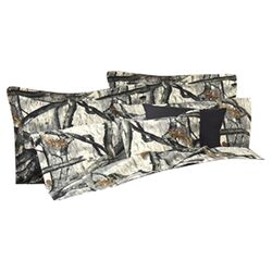 Treestand Square Pillow in Gray