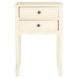 Lori 2 Drawer Nightstand in Antique White