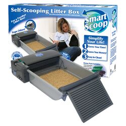SmartScoop Cat Litter Box in Gray