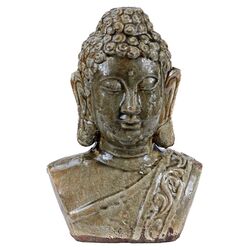Ceramic Buddha in Weathered Stone