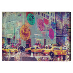 NYC Fashion Taxi Canvas Wall Art NYC Fashion Taxi Canvas Wall Art