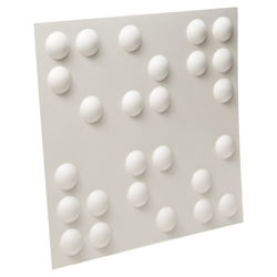 Braille Wall Flat in Off-White (Set of 10) Braille Wall Flat in Off-White (Set of 10)