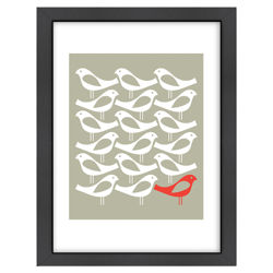 One Red Bird Wall Art One Red Bird Wall Art