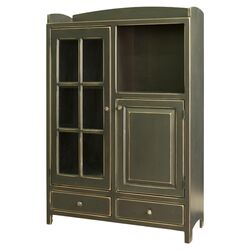 Samuel Pottery Pantry Cabinet in Green