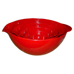 Calypso Basics 5 Piece Mixing Bowl Set in Red Calypso Basics 5 Piece Mixing Bowl Set in Red