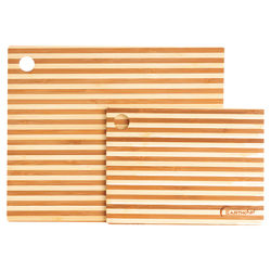2 Piece Bamboo Prep Board Set in Natural 2 Piece Bamboo Prep Board Set in Natural
