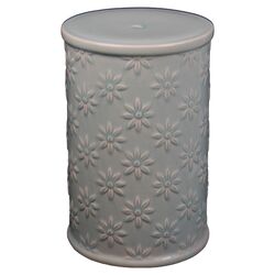 Ceramic Double Coin Stool in Abby Red
