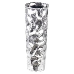 Ceramic Vase in Silver
