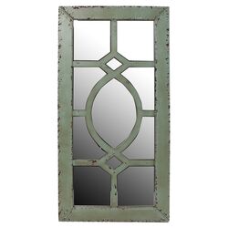 Reclaimed Wall Mirror in Seafoam Green