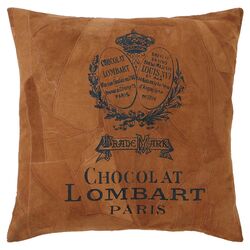 Leather Decorative Pillow in Brown