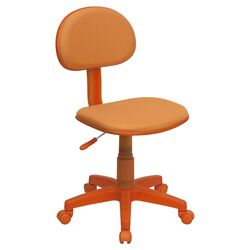 Children's Mid Back Desk Chair in Orange