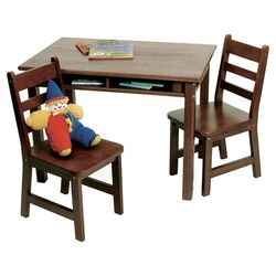 Kids' 3 Piece Table Set in Walnut