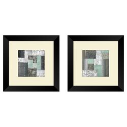 Contemporary Quadrangle Framed Art (Set of 2)