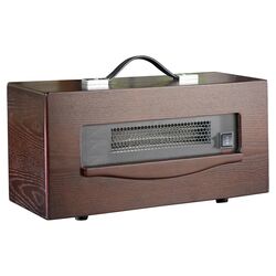 Dynamic Personal 1,500 Watt Convection Space Heater in Brown