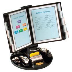Executive Rotary Base Reference Organizer in Black