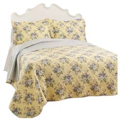 Linley 3 Piece Quilt Set in Yellow