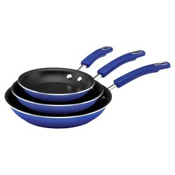Rachael Ray 3 Piece Skillet Set in Blue