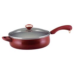 Paula Deen 5 Qt. Saute Pan with Lid in Red