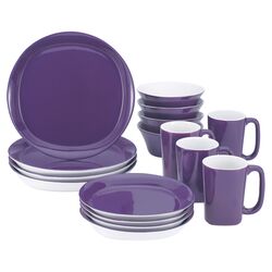 Rachael Ray 16 Piece Dinnerware Set in Purple
