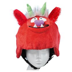 Cupid Helmet Cover in Red
