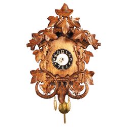 Carved Leaf Clock