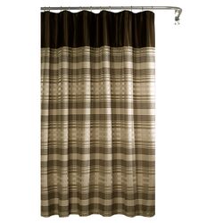 Blake Chenille Shower Curtain in Golden Brown