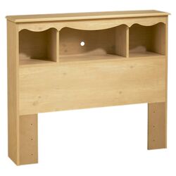 Lily Rose Twin Bookcase Headboard in Pine