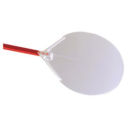 Anodized Aluminum Pizza Peel with Handle in Red