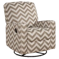 Sutton Vibes Truffle Glider Swivel Recliner in Taupe