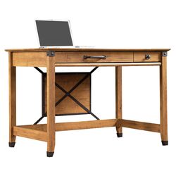 Registry Row Writing Desk in Amber Pine