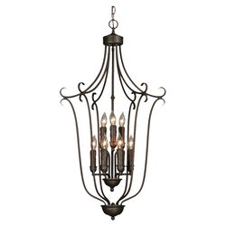 Russell 9 Light Inverted Pendant in Oil Rubbed Bronze
