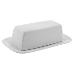 Classic Butter Dish in White